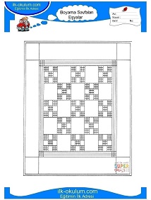 Çocuklar İçin Halı Boyama Sayfaları 